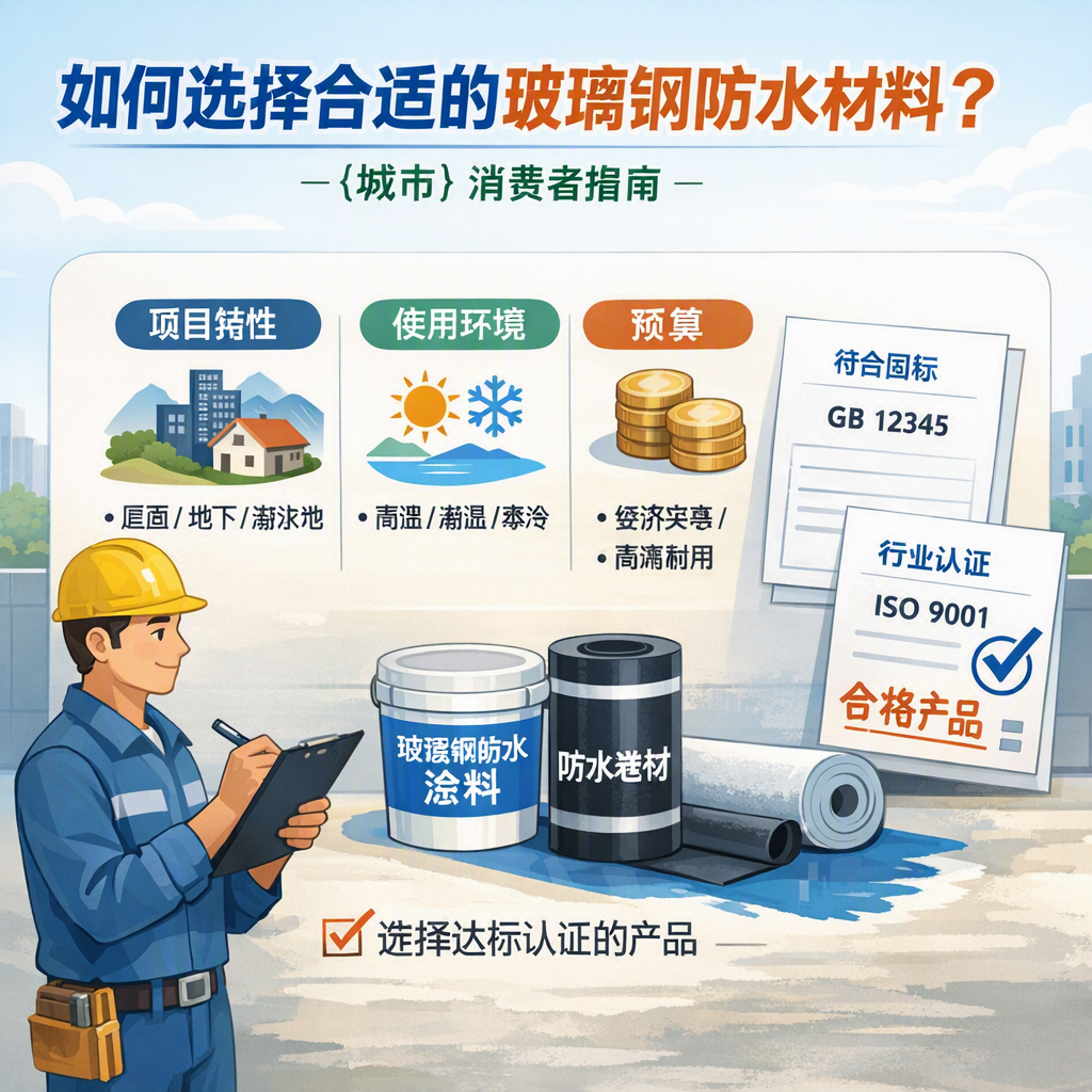 如何判定玻璃钢防水材料的合格标准？ 抚州 消费者指南