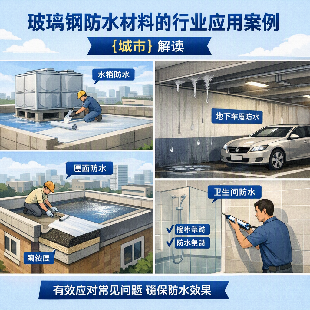 玻璃钢防水材料的行业应用案例，抚州解读
